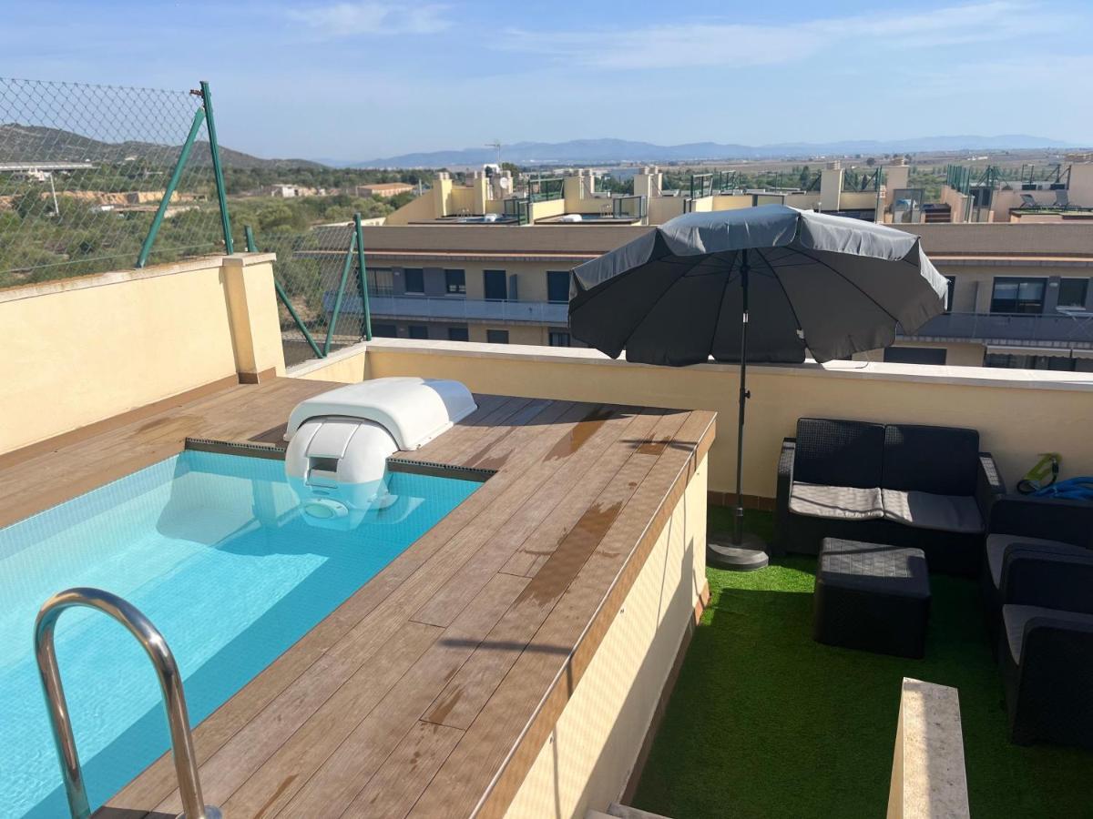 Atico Con Piscina Privada Y Zona Chill Out Leilighet Sant Carlos de la Ràpita Eksteriør bilde